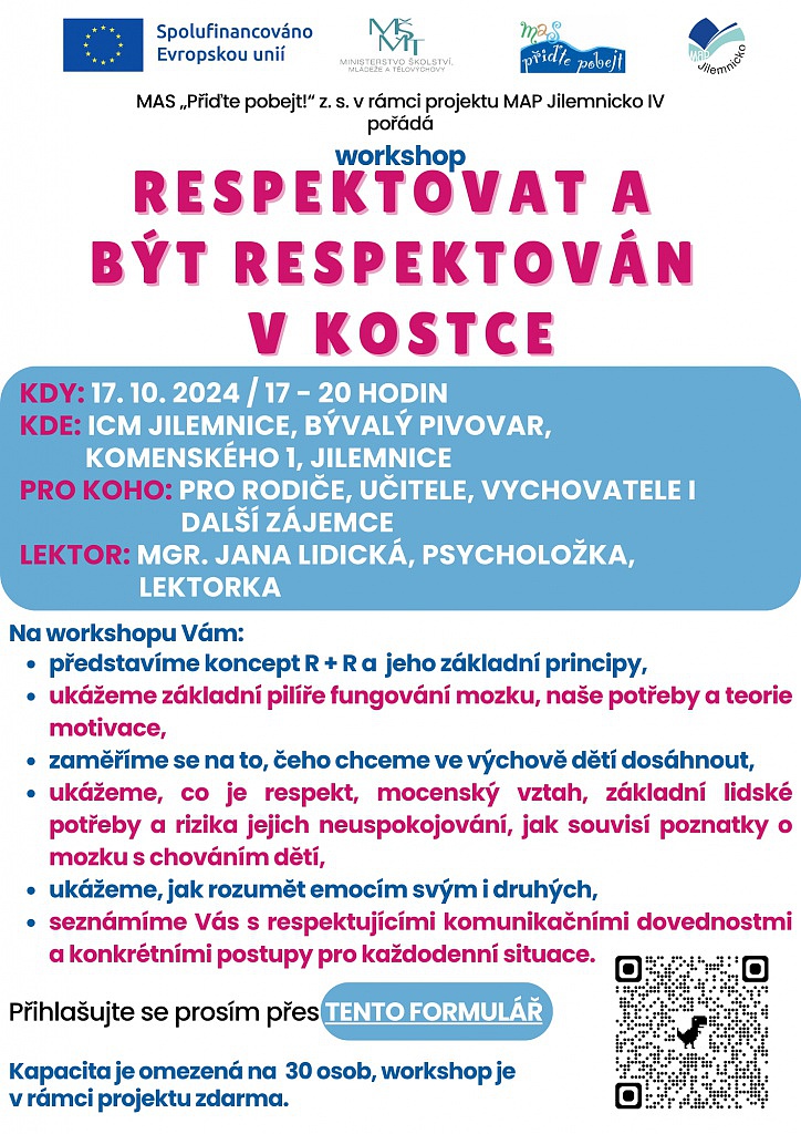 Workshop Respektovat a bt respektovn